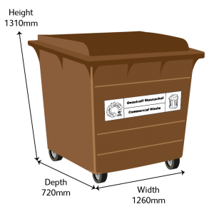 Food Waste 660L Bin