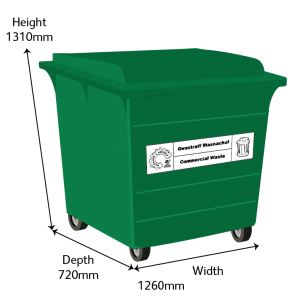 Recycling 660L Bin